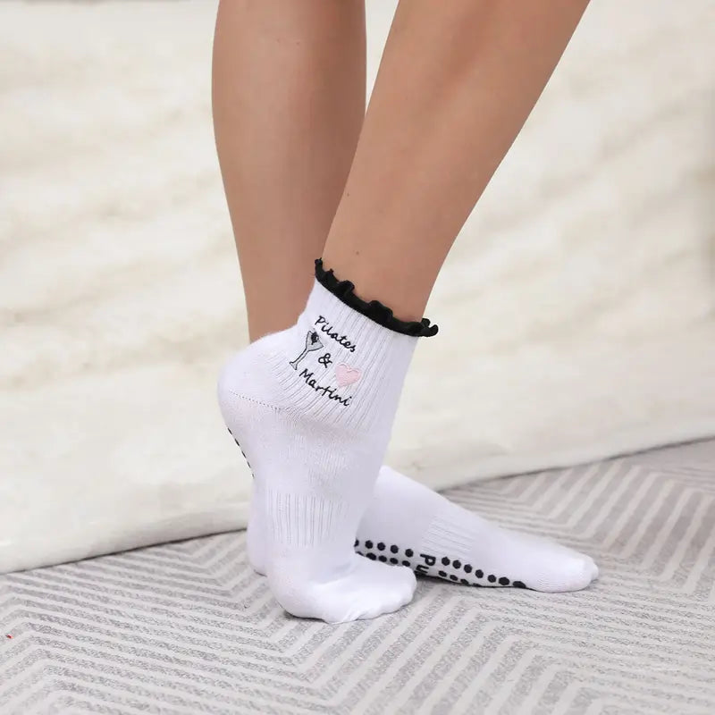 Sip & Stretch Grip Socks