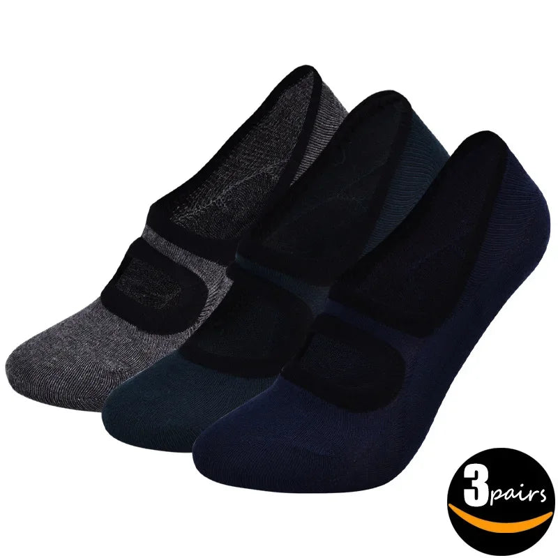 🧦 Graceful Gripz - Women's Non-Slip Ballet Cut Socks (3 Pairs Set)