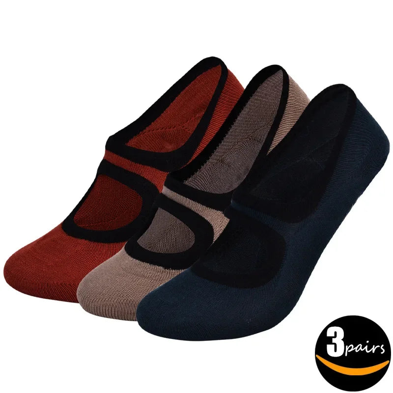 🧦 Graceful Gripz - Women's Non-Slip Ballet Cut Socks (3 Pairs Set)